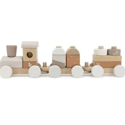 Puzzles|Cars + Trucks-Label Label Stacking Train Nougat