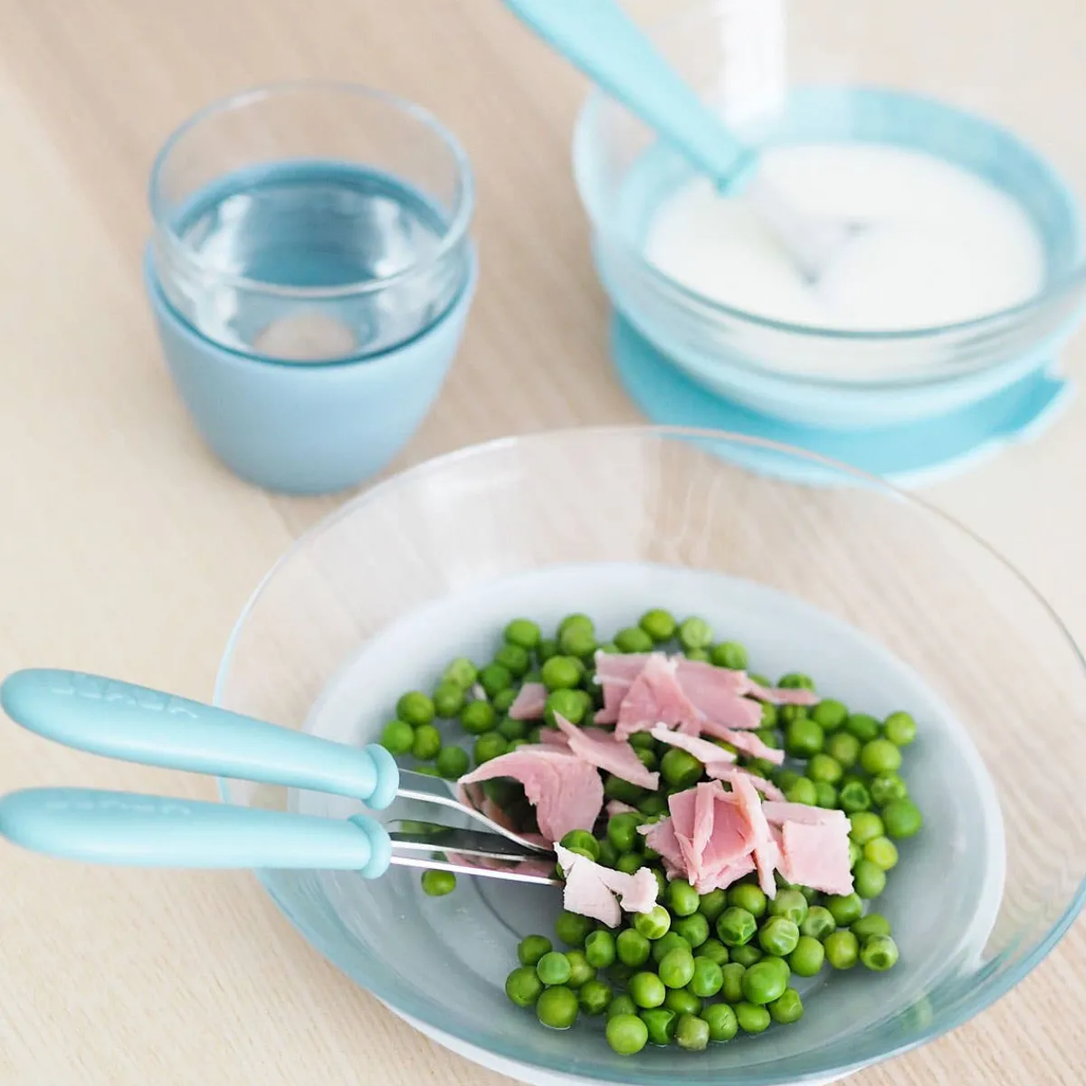Kids Utensils|Toddler Training Utensils-Beaba Stainless Steel Cutlery
