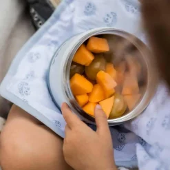 Kids Lunch Bags & Boxes|Baby Food Prep + Storage-Beaba Stainless Steel Jar (16 oz)
