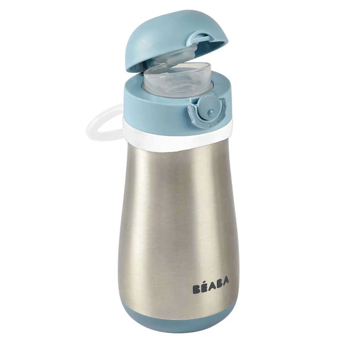 Kids Drinkware|Kids Water Bottles-Beaba Stainless Steel Kids Water Bottle