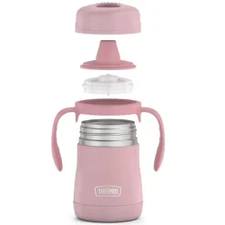 Kids Drinkware|Sippy Cups + Straw Cups-Thermos Stainless Steel Sippy Cup with Handles