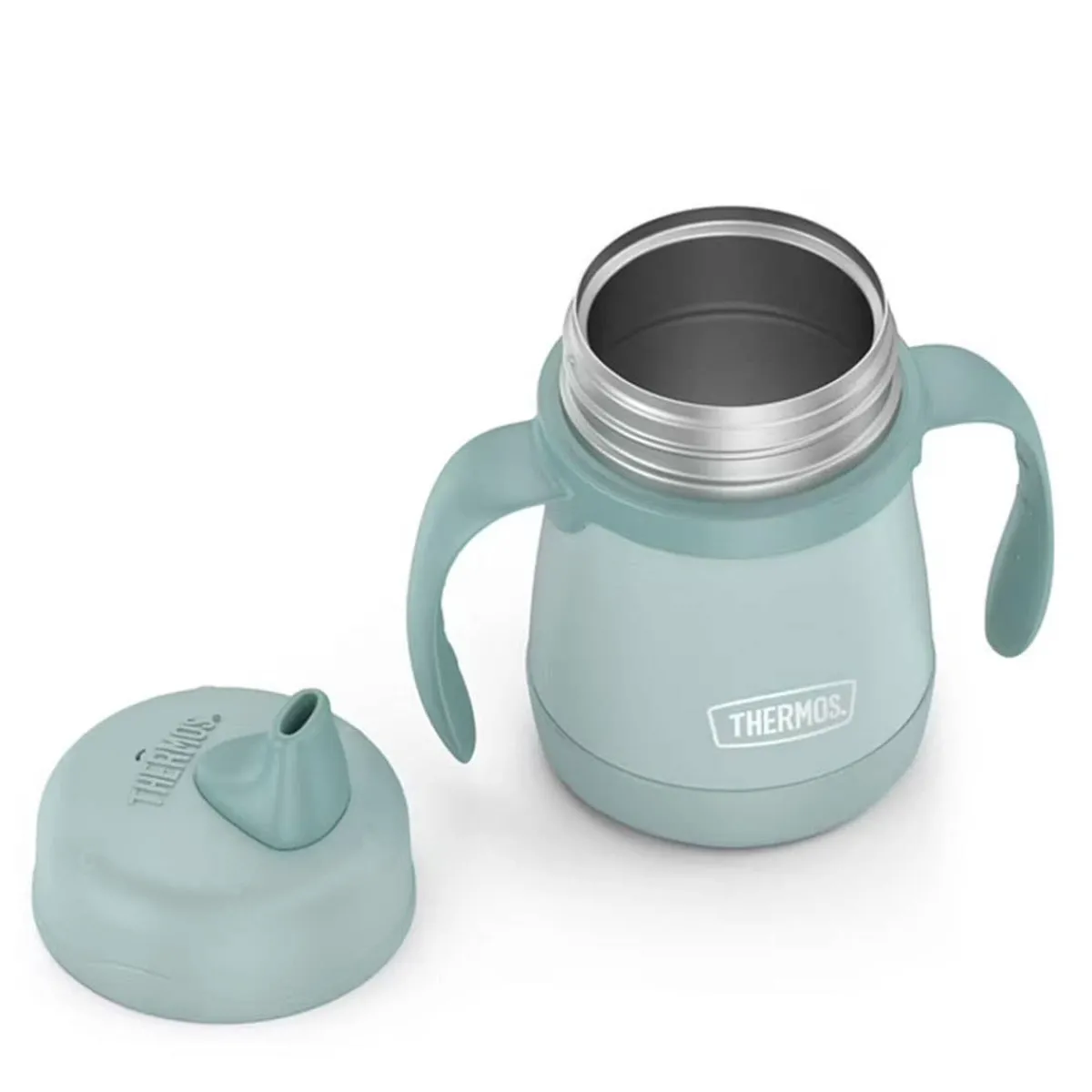 Kids Drinkware|Sippy Cups + Straw Cups-Thermos Stainless Steel Sippy Cup with Handles