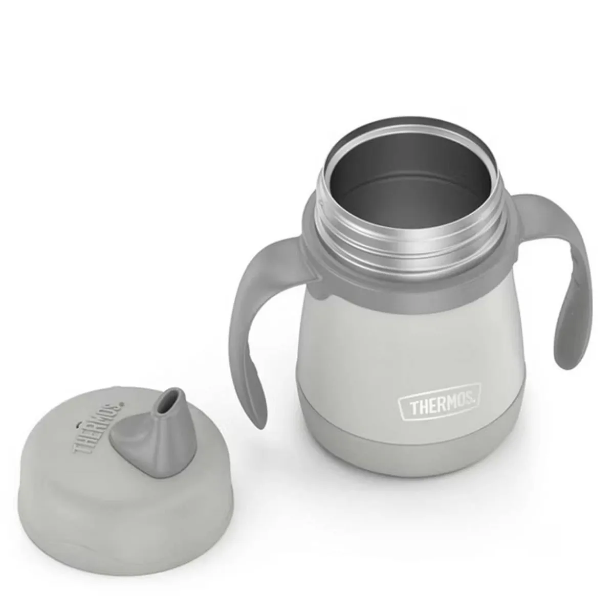 Kids Drinkware|Sippy Cups + Straw Cups-Thermos Stainless Steel Sippy Cup with Handles