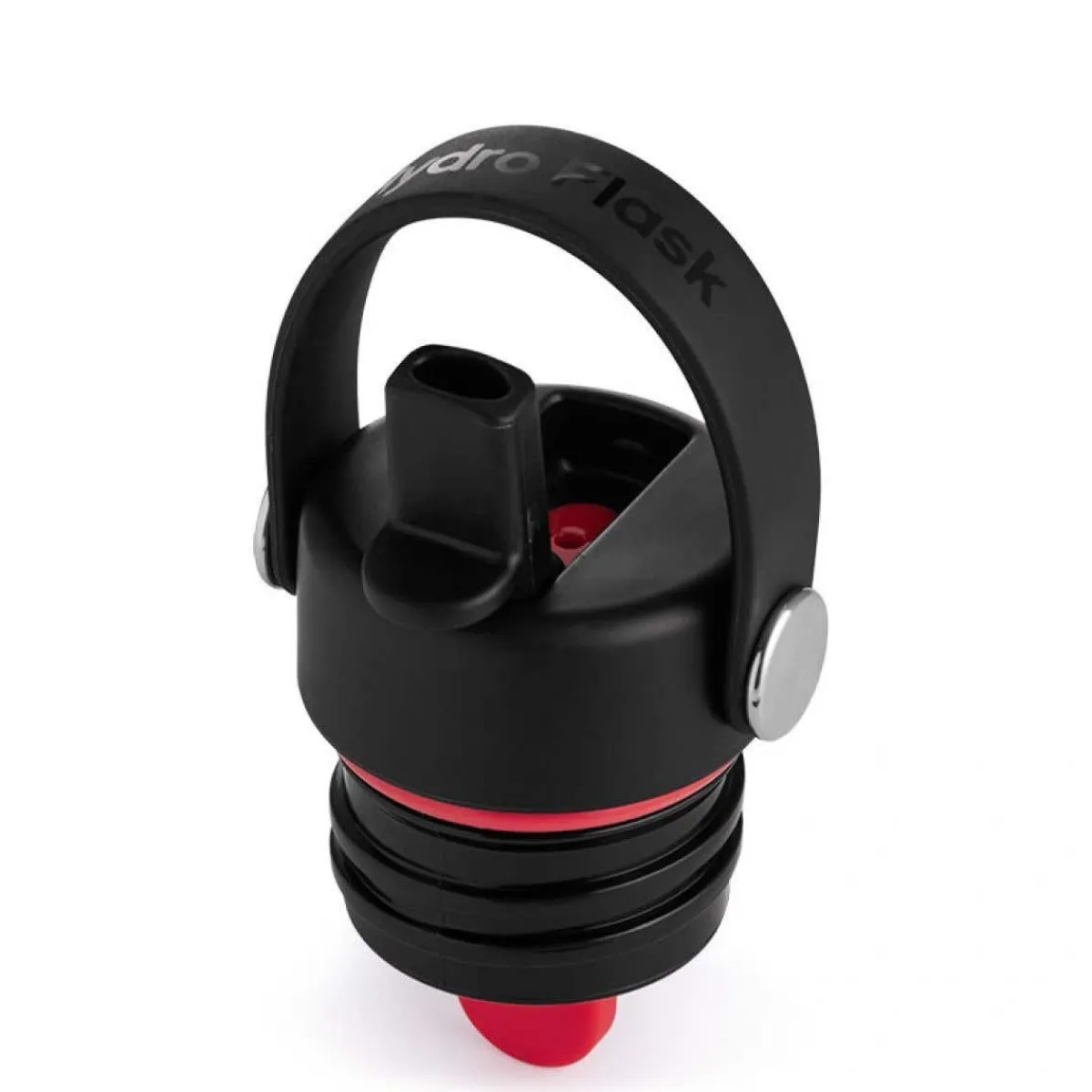 Kids Water Bottles-Hydro Flask Standard Flex Straw Cap Black