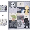 Crib Bedding Sets-Lambs & Ivy Star Wars Classic 3 Piece Crib Set