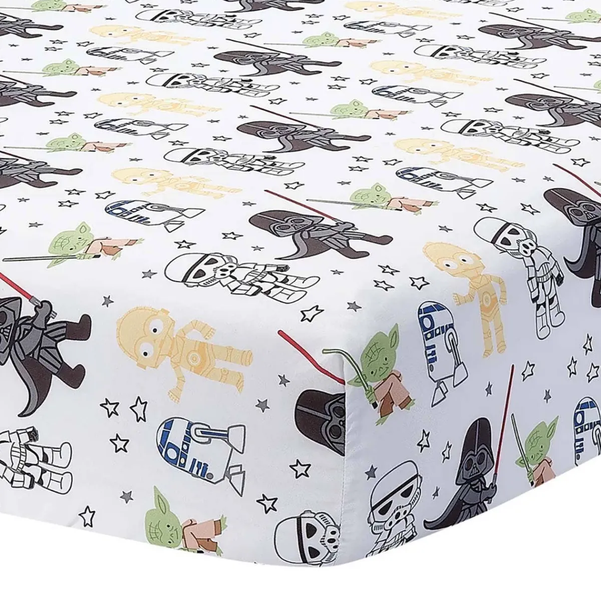 Crib Bedding Sets-Lambs & Ivy Star Wars Classic 3 Piece Crib Set