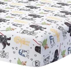 Crib Fitted Sheets-Lambs & Ivy Star Wars Classic Crib Sheet
