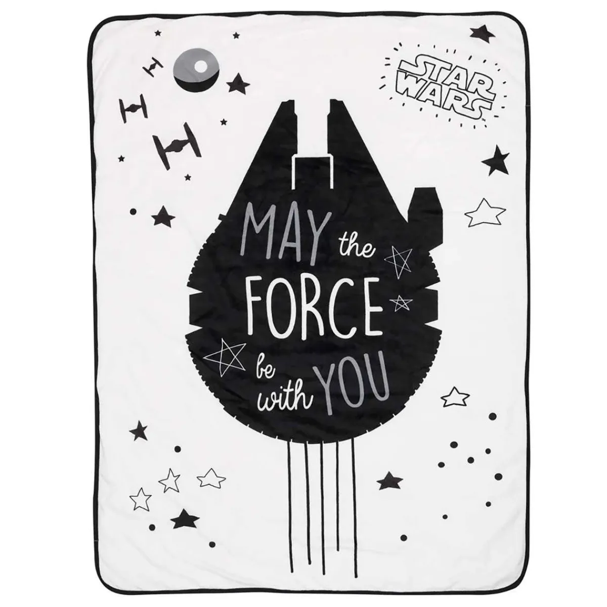 Blankets-Lambs & Ivy Star Wars Millennium Falcon Sherpa Blanket