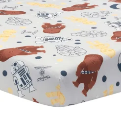 Crib Bedding Sets-Lambs & Ivy Star Wars Millennium Falcon 3 Piece Crib Set