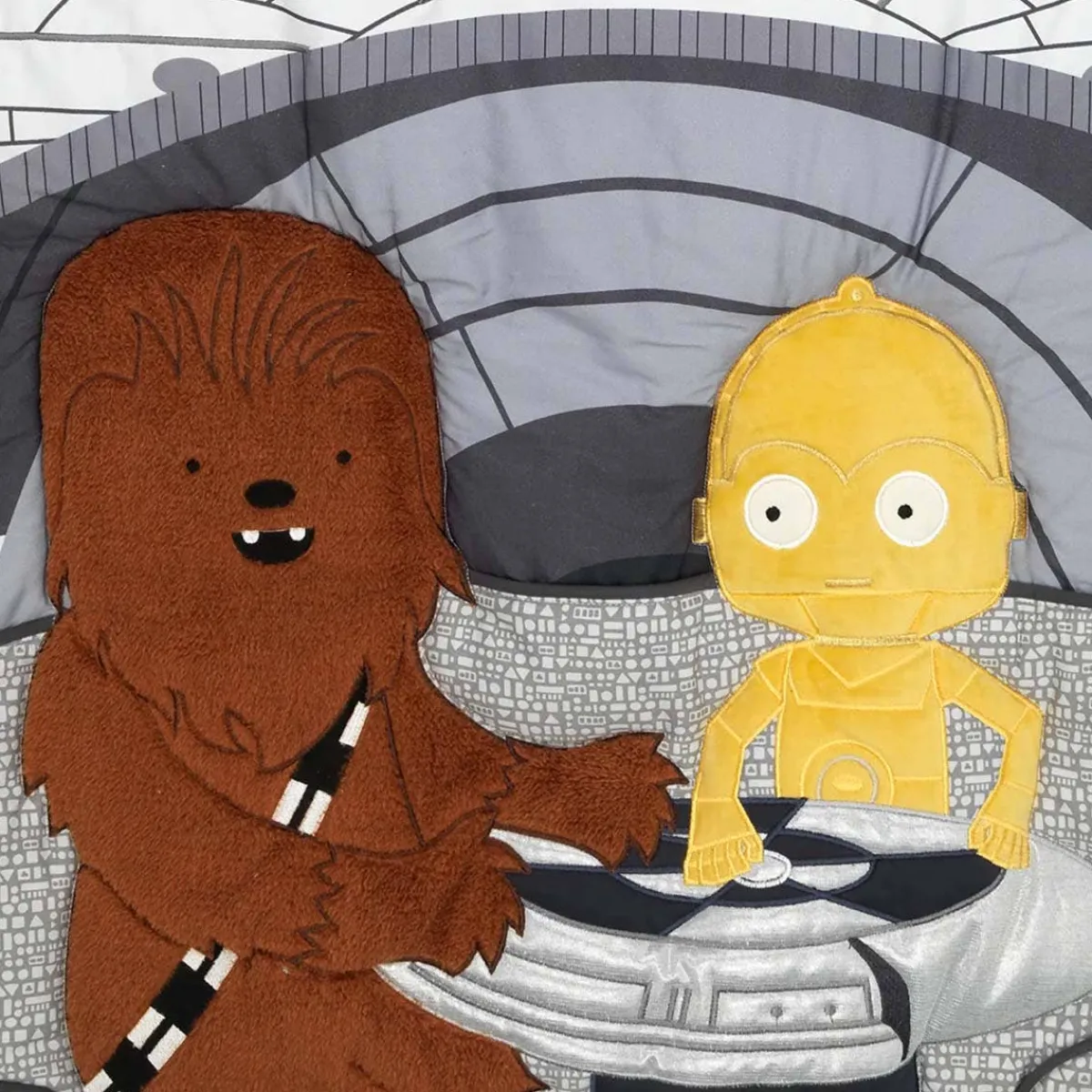 Crib Bedding Sets-Lambs & Ivy Star Wars Millennium Falcon 3 Piece Crib Set