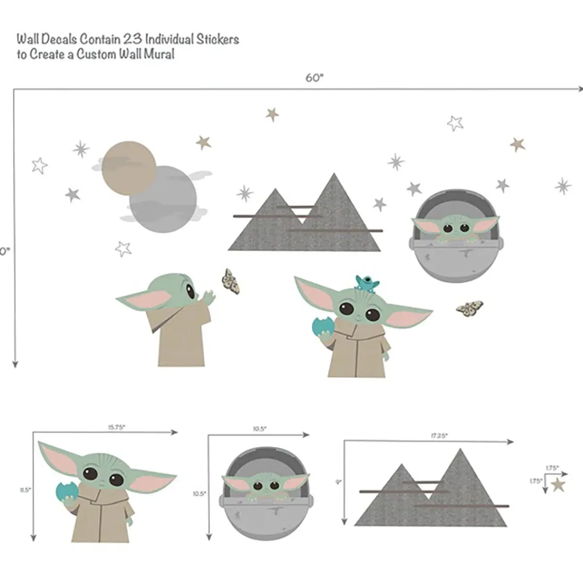 Wall Decor-Lambs & Ivy Star Wars Wall Decals