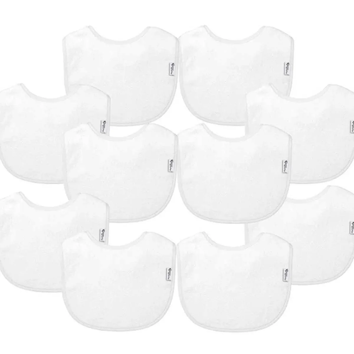 Bibs + Burps-Green Sprouts Stay-Dry Everyday Bibs (10 Pack)