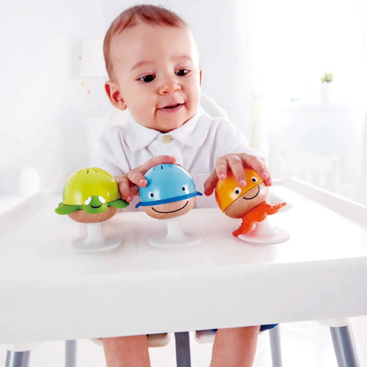 Musical Instruments|Pretend Play-Hape Stay-Put Rattle Set