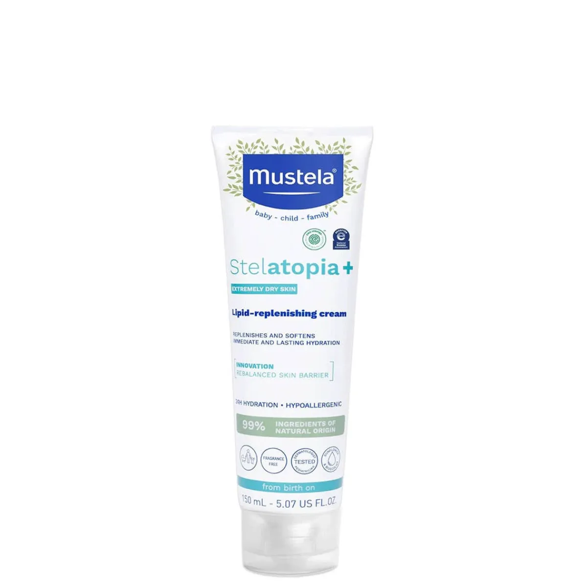 Kids Lotion|Infant Moisturizer-Mustela Stelatopia+ Lipid Replenishing Cream (150 mL)