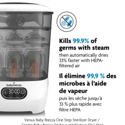 Bottle Warmers|Bottle Sterilizers-Baby Brezza Sterilizer Dryer Advanced +Bottle + Breastmilk Warmer