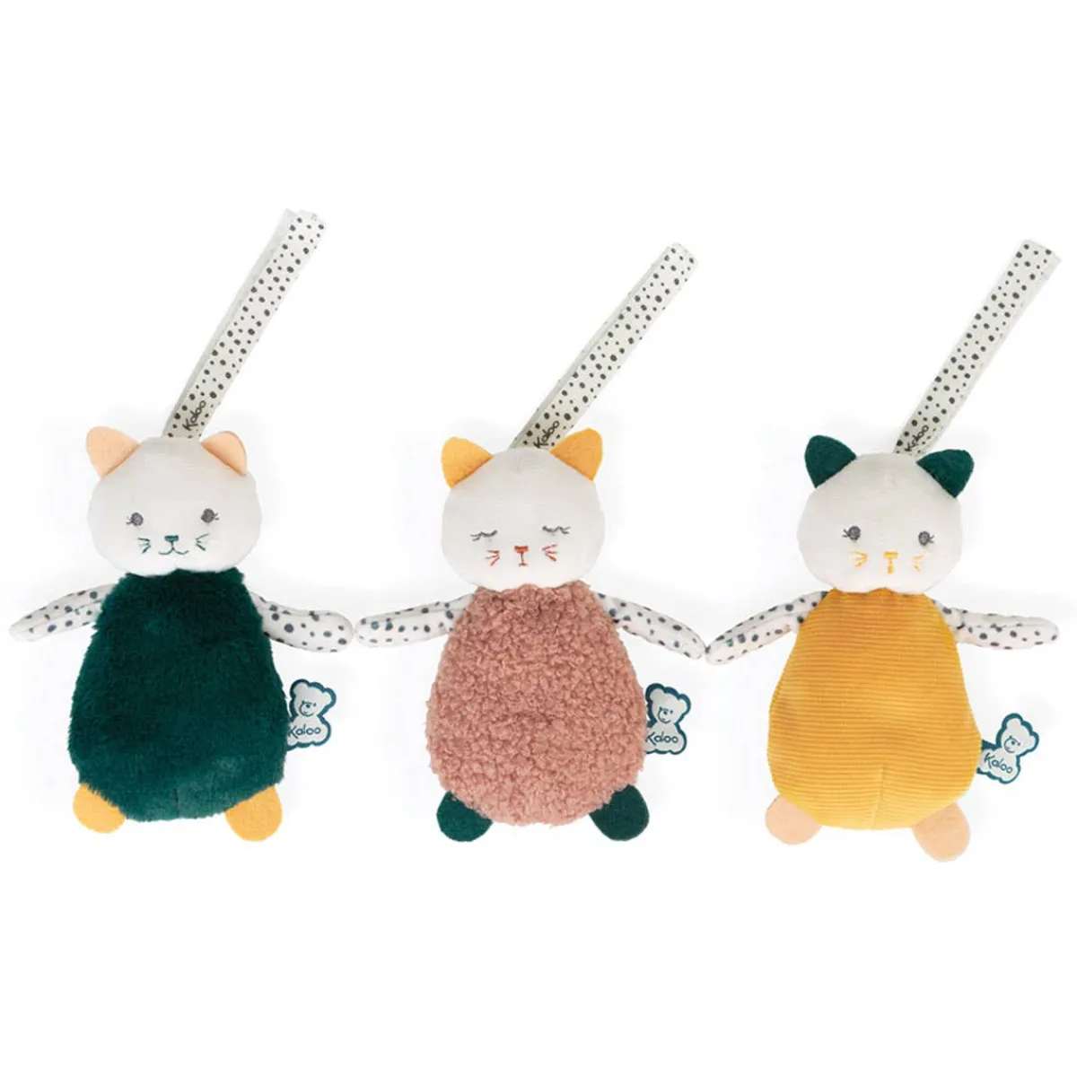 Grasping Toys|Stroller Toys-Kaloo Stimuli: Sensory Doudous Set