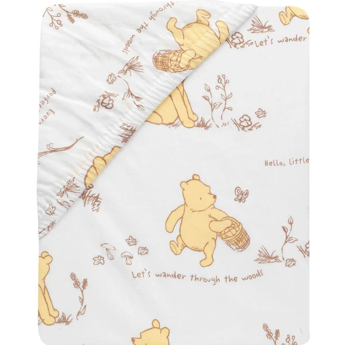Crib Bedding Sets-Lambs & Ivy Storytime Pooh 3 Piece Crib Set