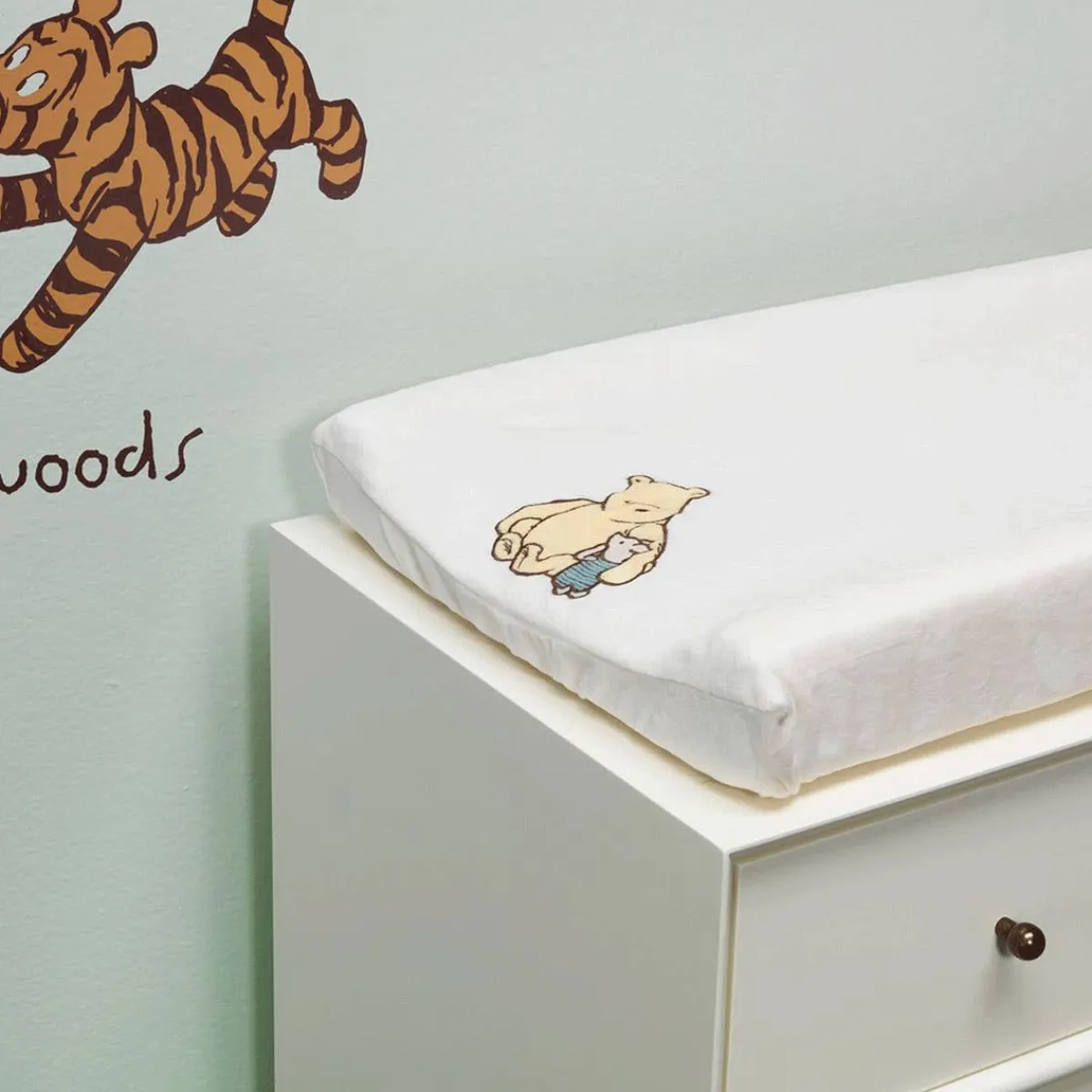 Changing Pads + Covers-Lambs & Ivy Storytime Pooh Change Pad Cover