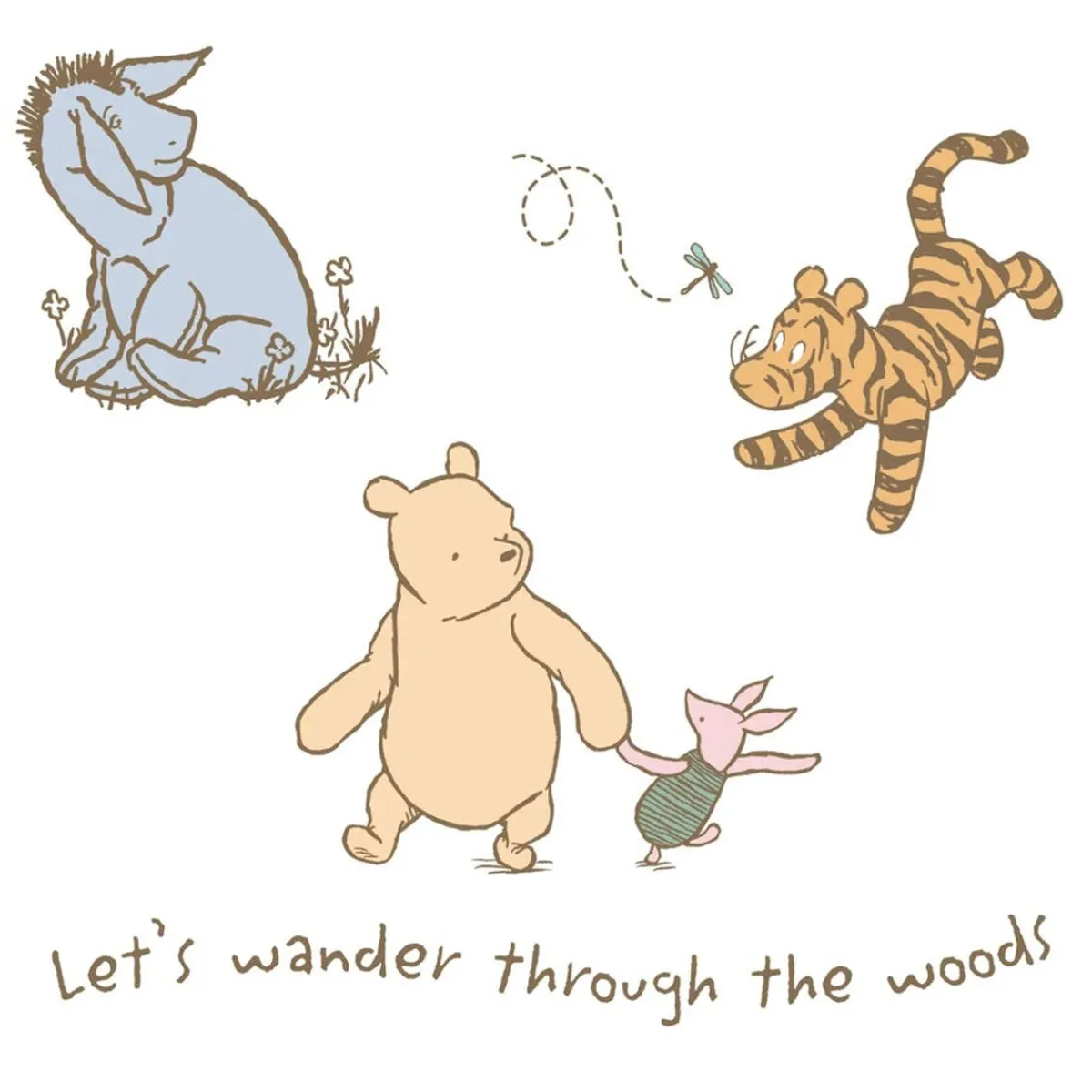 Wall Decor-Lambs & Ivy Storytime Pooh Wall Decals
