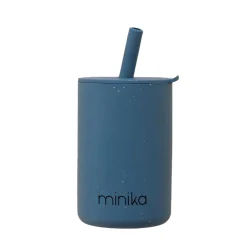 Kids Drinkware|Sippy Cups + Straw Cups-Minika Straw Cup with Lid