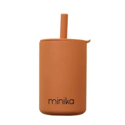 Kids Drinkware|Sippy Cups + Straw Cups-Minika Straw Cup with Lid