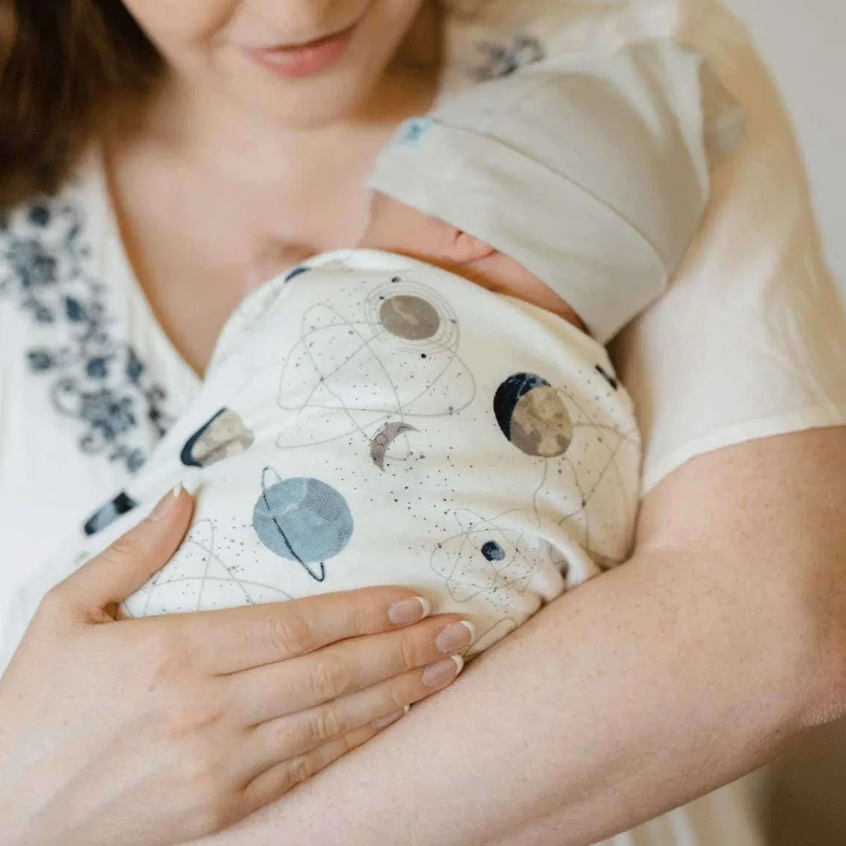 Layette Sets|Blankets-Little Unicorn Stretch Knit Hat & Swaddle Set