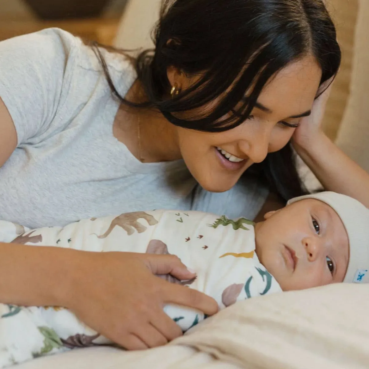 Blankets|Sleep Sacks + Wraps-Little Unicorn Stretch Knit Swaddle