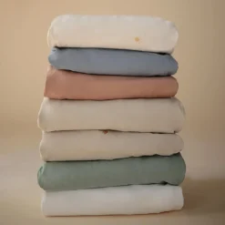 Oval Crib Bedding|Bassinet Sheets-Mushie Stretchy Bassinet Sheet