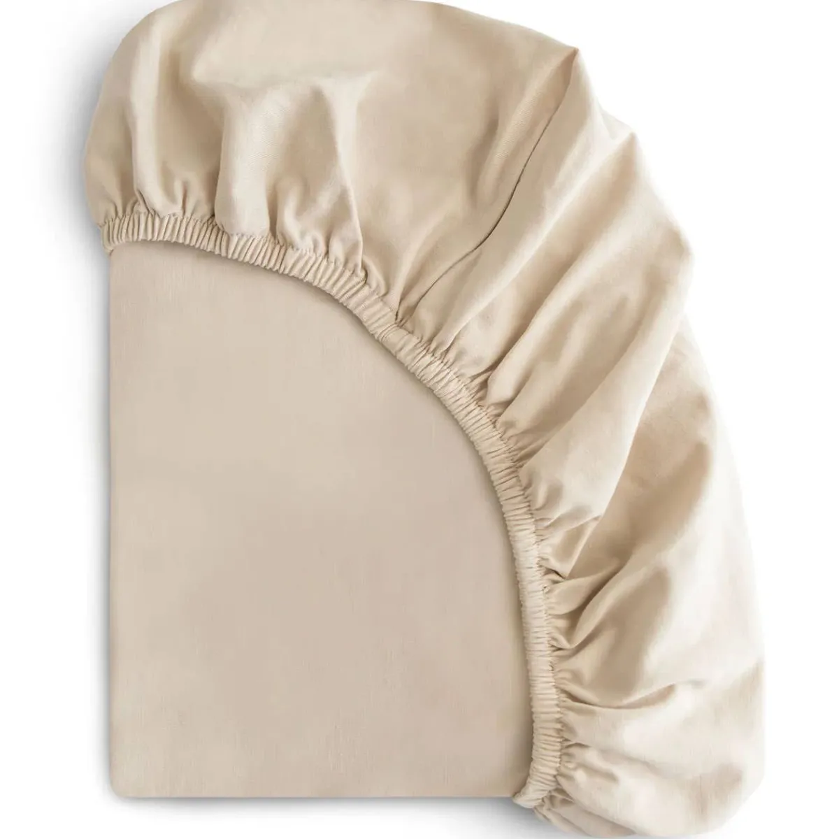 Crib Fitted Sheets-Mushie Stretchy Crib Sheet