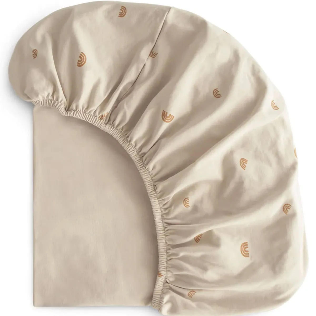 Mini Crib Bedding|Crib Fitted Sheets-Mushie Stretchy Mini Crib Sheet