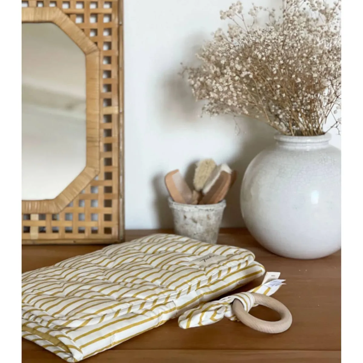 Changing Pads + Covers|Diaper Bags-Pehr Stripes Away Changing Pad