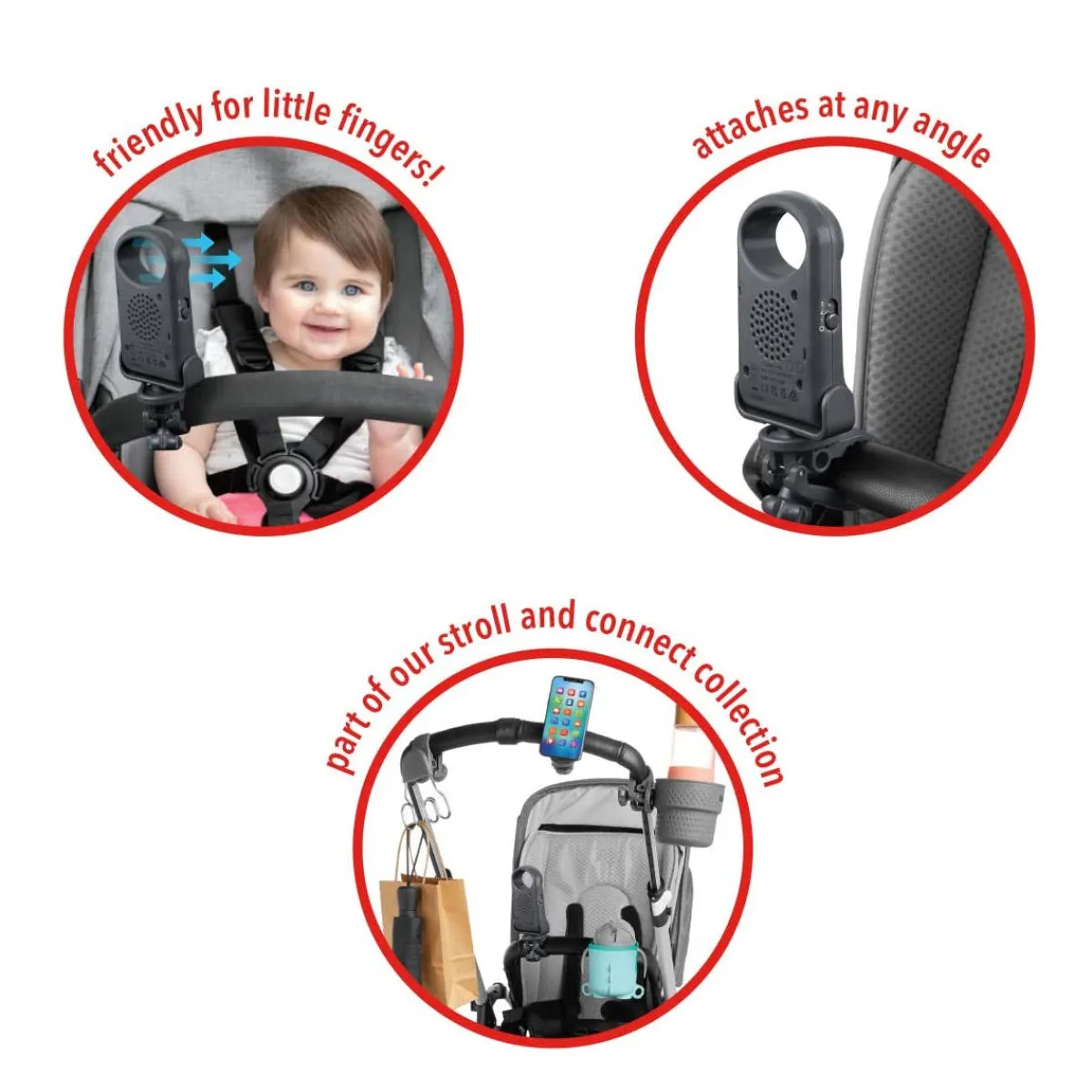 Stroller Accessories-Skip Hop Stroll & Connect Bladeless Stroller Fan