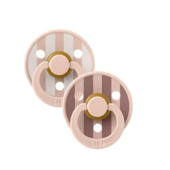 Pacifiers + Clips-Bibs Studio Colour Block Pacifier (2 Pack)