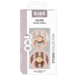Pacifiers + Clips-Bibs Studio Colour Block Pacifier (2 Pack)
