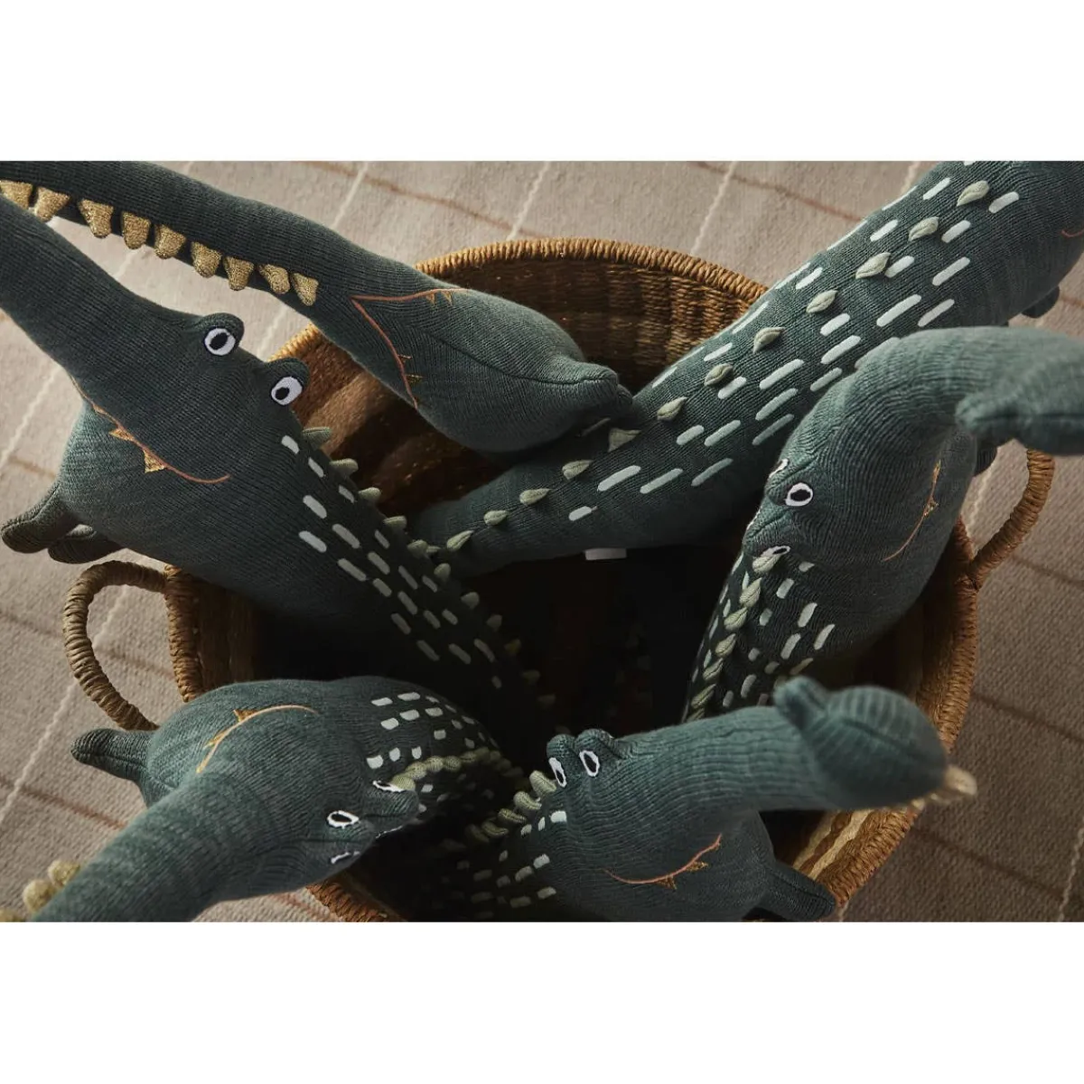 Play + Learn Toys-OYOY Stuffed Mr.Crocodile Gustav