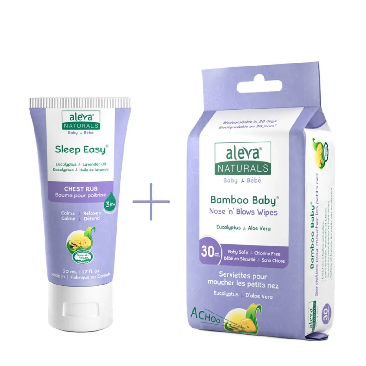 Wellness Balms + Wipes-Aleva Naturals Stuffy Nose Kit