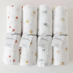 Blankets|Sleep Sacks + Wraps-Pehr Summer Bugs Swaddle