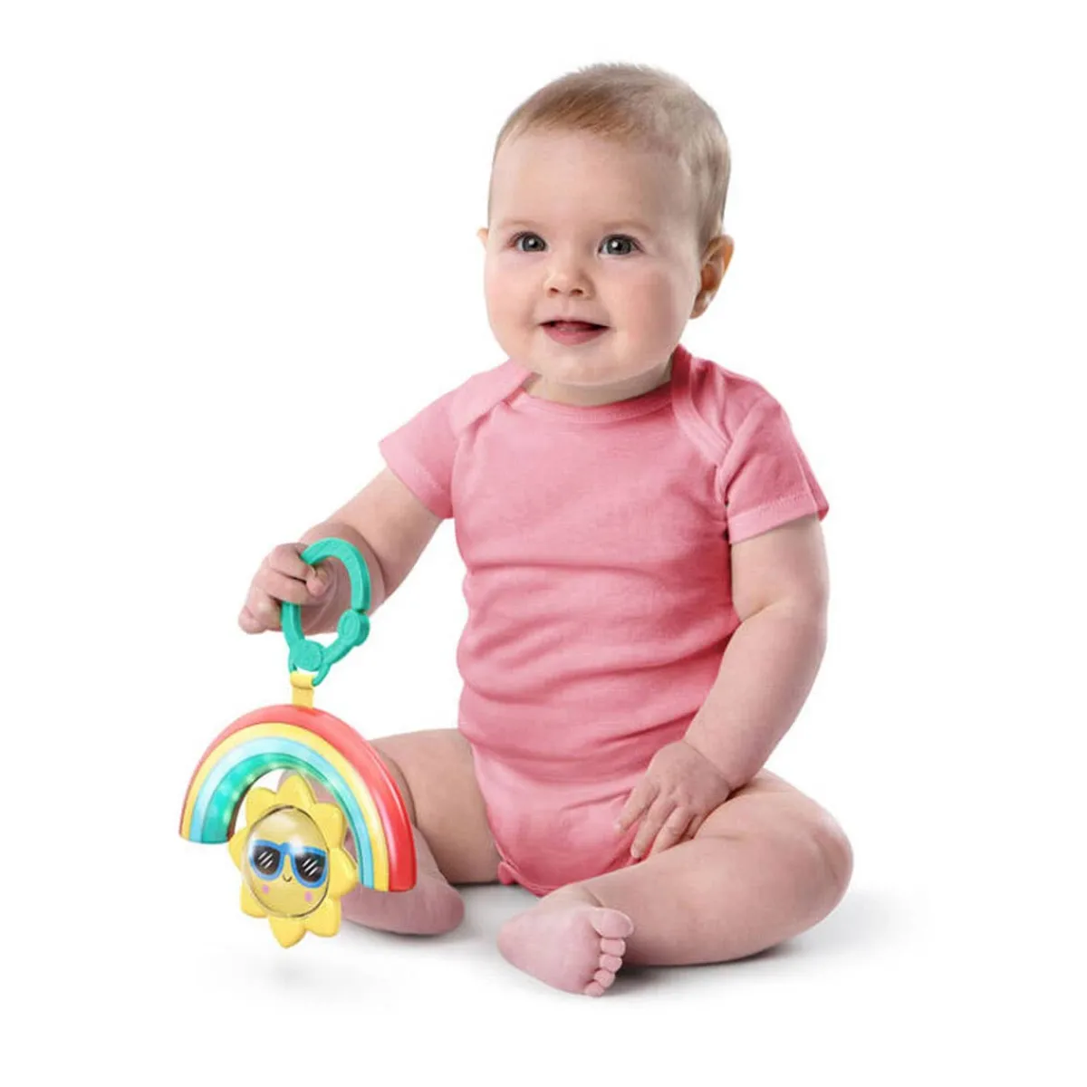 Play + Learn Toys|Grasping Toys-Bright Starts Sun Shaker Shake & Glow Toy