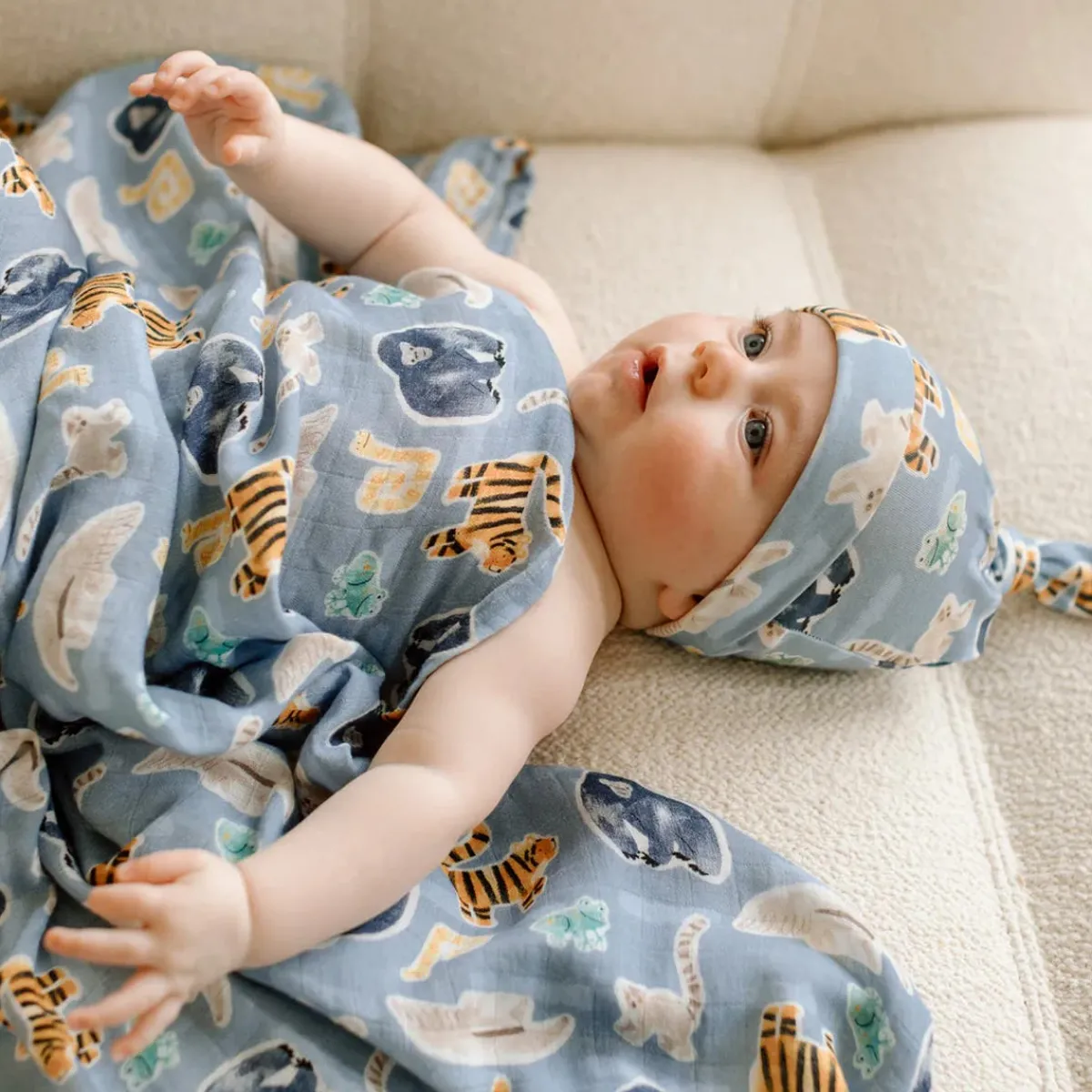 Blankets|Sleep Sacks + Wraps-LouLou Lollipop Swaddle Blanket