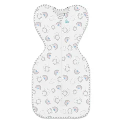 Sleep Sacks + Wraps-Love To Dream Swaddle UP Original (Rainbow) White