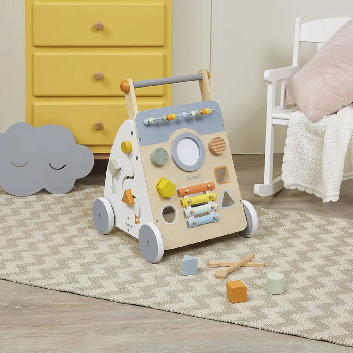 Wooden Toys|Baby Walkers-Janod Sweet Cocoon Multi-Activity Baby Walker