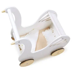 Wooden Toys|Baby Walkers-Tender Leaf Toys Sweet Swan Pram