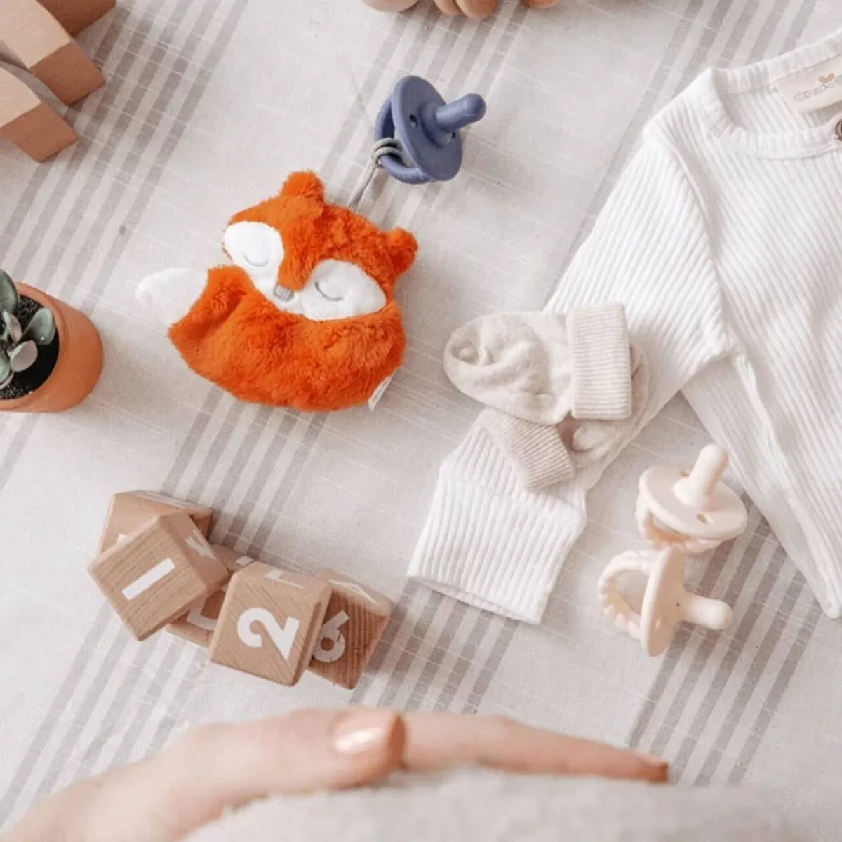 Plush Rattles + Teethers|Pacifiers + Clips-Itzy Ritzy Sweetie Pals Pacifier & Plush Pal