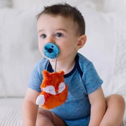 Plush Rattles + Teethers|Pacifiers + Clips-Itzy Ritzy Sweetie Pals Pacifier & Plush Pal
