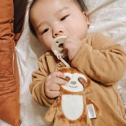 Plush Rattles + Teethers|Pacifiers + Clips-Itzy Ritzy Sweetie Pals Pacifier & Plush Pal