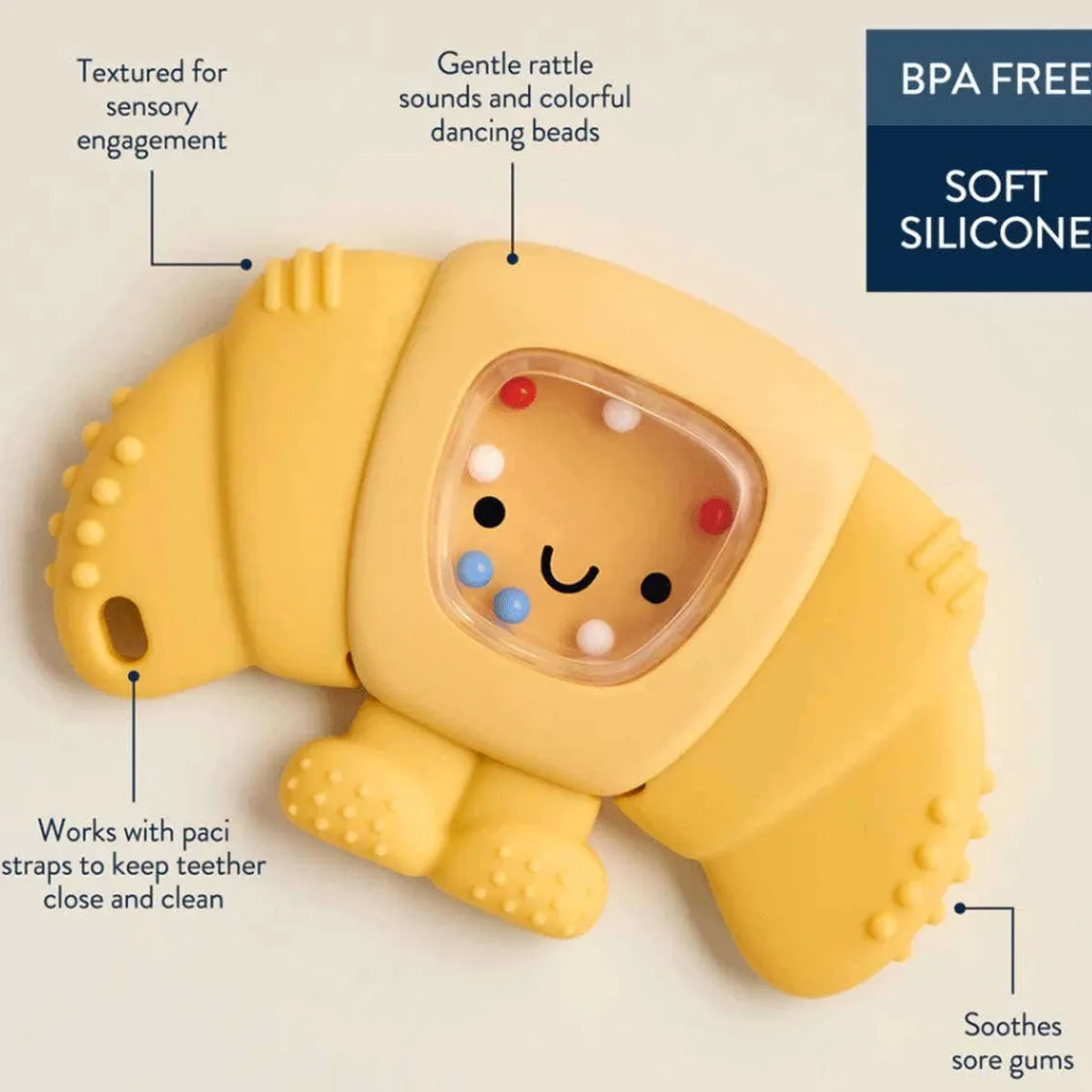 Teethers|Pacifiers + Clips-Itzy Ritzy Sweetie Shake Rattle & Teether