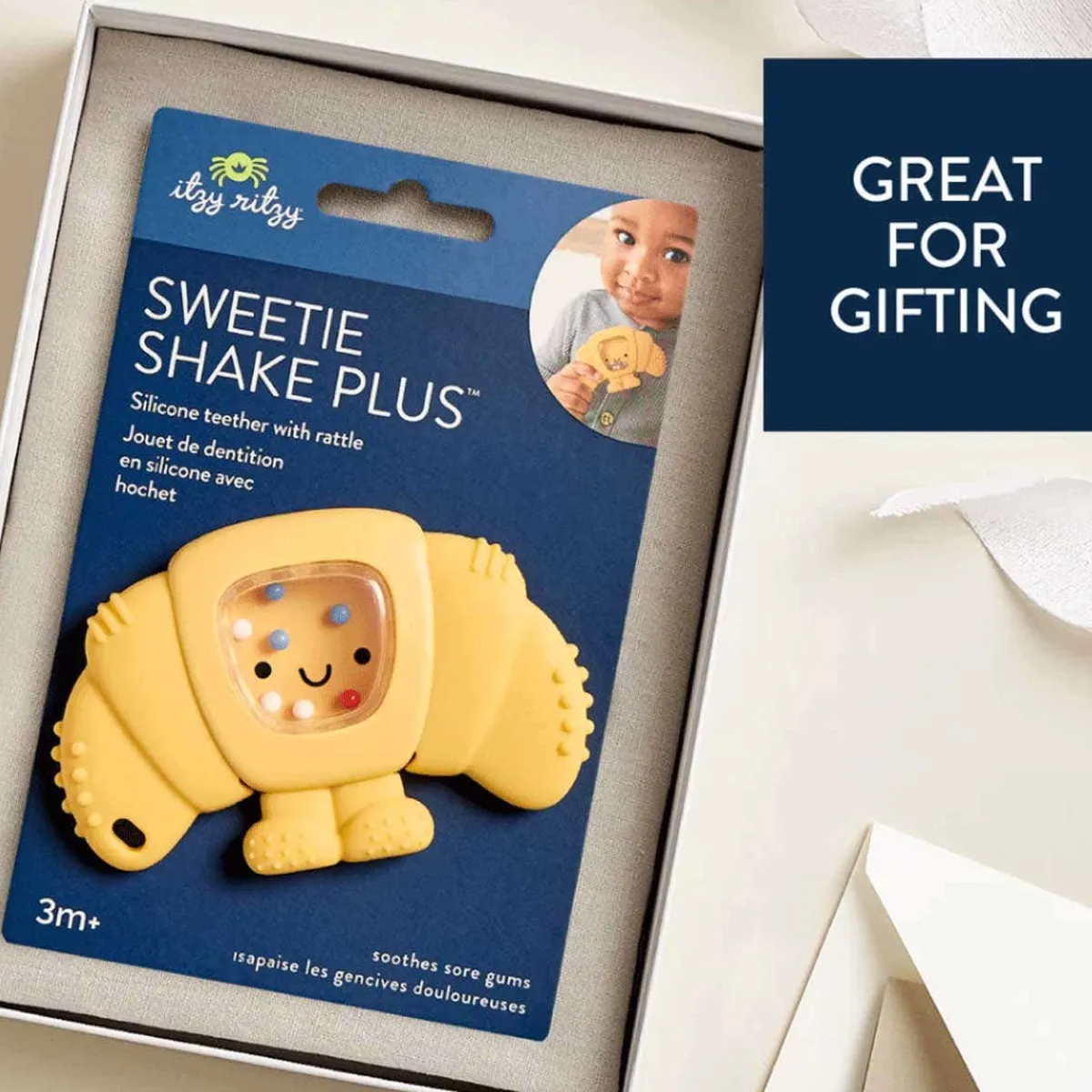 Teethers|Pacifiers + Clips-Itzy Ritzy Sweetie Shake Rattle & Teether