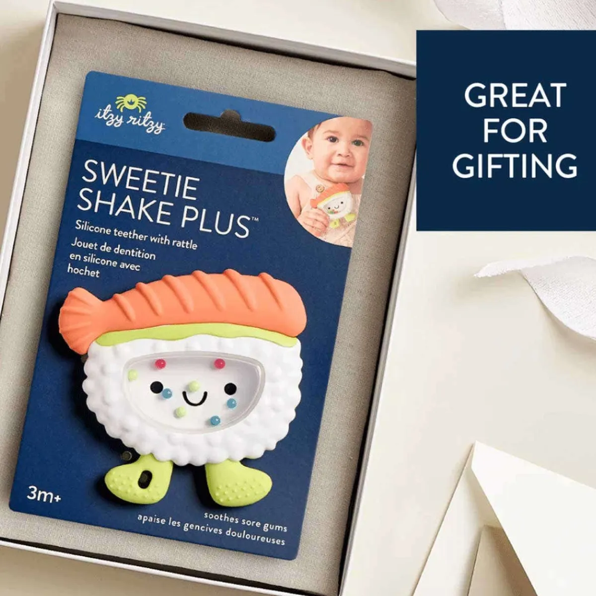 Teethers|Pacifiers + Clips-Itzy Ritzy Sweetie Shake Rattle & Teether