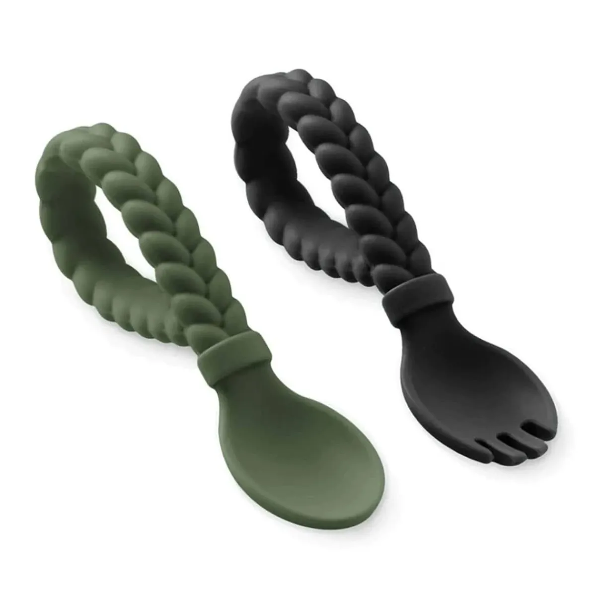 Kids Utensils|Toddler Training Utensils-Itzy Ritzy Sweetie Spoons Fork + Spoon Set