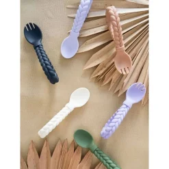 Kids Utensils|Toddler Training Utensils-Itzy Ritzy Sweetie Spoons Fork + Spoon Set